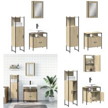 Ensemble de meubles de salle de bain 3 pcs chêne sonoma - Meuble De Salle De Bain - Ensemble De Meubles Salle De Bain - Rangement Salle De Bain