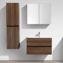 Stano. - Ensemble de meubles salle de bain design siena largeur 60 cm noyer