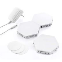 Set de 3 paneles led modulares magnéticos y táctiles tilight Innovagoods
