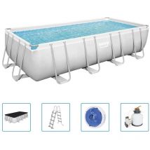 Bestway - Ensemble de piscine en acier rectangulaire 549x274x122 cm