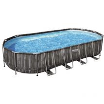 Bestway - Ensemble de piscine ovale 7,32x3,66x1,22 m