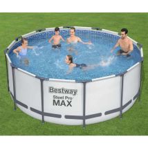 Torana - Ensemble de piscine Steel Pro max rond 366x122 cm
