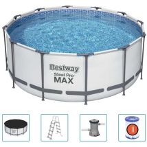 Bestway - Ensemble de piscine Steel Pro max rond 366x122 cm