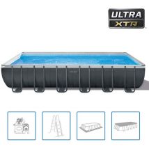 Intex - Ensemble de piscine Ultra xtr Frame rectangulaire 732x366x132 cm