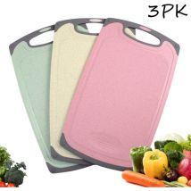 Ensemble de planches à découper, planche à découper en plastique multicolore en paille de blé, planches à découper de cuisine, fournitures de cuisine