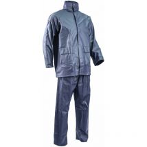 Ensemble de pluie de travail pu/pvc set - Bleu marine l - 46/48