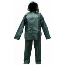 Ensemble de pluie souple - Veste et Pantalon averse vert xl - Rouchette