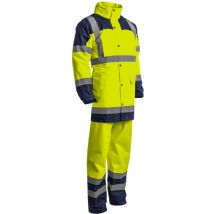 Ensemble de pluie Coverguard hydra jaune hv / marine taille xxl 100% polyester