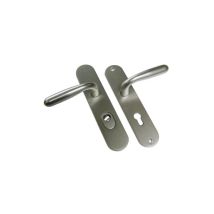 Ensemble De Poignées De Porte Protecteur Pour Clé Plate Double Béquille 8663 - Dieckmann Argent 70 Clé I