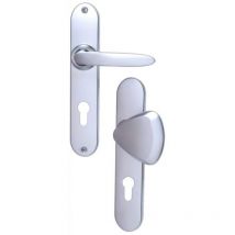 Bezault Sas - Ensemble porte palière Jazz bezault - Entraxe 195mm - Chromé velours i - 0511960