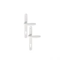 Ensemble de porte sur plaque étroite New-York 1810RH/300LMSGL/1810 Hoppe Blanc pur PZ92 - 3293363