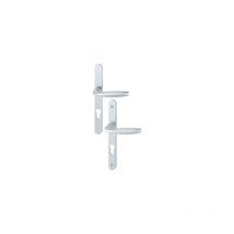 Ensemble de porte sur plaque étroite New-York 1810RH/300LMSGL/1810 Hoppe Argent PZ92 - 3423050