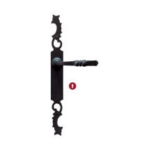 Bouvet - Ensemble de porte rustique Aquitaine 49 Fer noir - Clé i - 11021