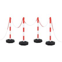 Design In - Ensemble de poteaux à chaîne avec chaîne en plastique 10 m CFW63709