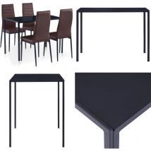 Vidaxl - Ensemble de salle à manger 5 pcs Marron - Table à Manger - Ensemble Repas - Meuble Salle à Manger - Mobilier Dining Room - Set Table Et