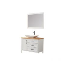 Wilsa Garden - Ensemble de salle de bain blanc 100 cm