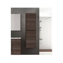 Allstone - Meuble colonne de salle de bains 10 couleurs et deux tailles disponibles Fresne tea 35x140x25