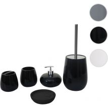 Ensemble de salle de bains 5 pièces HWC-C72, accessoires de salle de bains, céramique blanc
