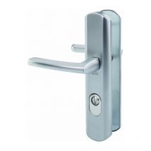 Vachette - Poignée de porte d'entrée blindée - Scult Gris - Clé i - 195 mm