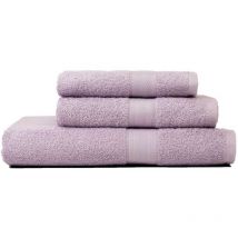 Ensemble De Serviettes De Bain 3 Pièces Couleur Iris Coton Éponge Teddy