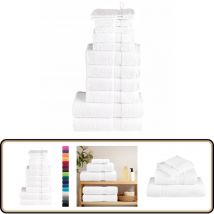 Ensemble de serviettes de qualité supérieure solund 12pcs blanc - Serviettes De Bain - Ensembles De Serviettes - Serviettes Blanches - Serviettes En