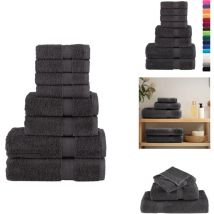 Ensemble de serviettes de qualité supérieure solund 8 pcs - Serviettes De Bain - Ensembles De Serviettes - Serviettes En Coton - Serviettes Durables