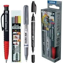 Markal - Ensemble De Stylo Marqueur 22272 3 Pièces + Noyau De Crayon