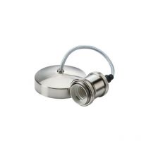 Knightsbridge - Ensemble de suspension vintage E27 de 6 ' Chrome brossé