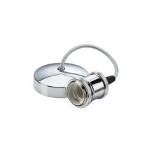 Knightsbridge - Ensemble de suspension vintage E27 de 6 ' Chrome poli