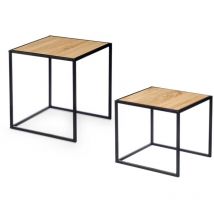 Gift Decor - Ensemble de tables métalliques industry, 2 pièces