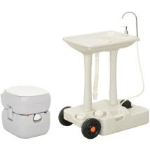 Ensemble de toilette et support de lavage des mains de camping