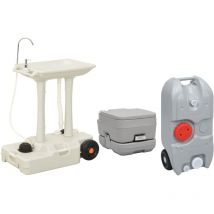 Ensemble de toilette support de lavage des mains réservoir eau