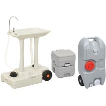 Ensemble de toilette support de lavage des mains réservoir eau