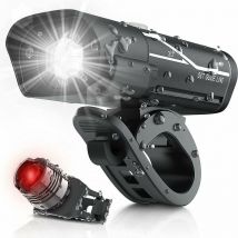 Ensemble d'éclairage pour vélo rechargeable usb de 1000 lumens, avec 3 led. Phare de vélo super lumineux, étanche IPX5, lampe de poche de sécurité