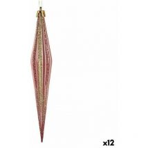 Ensemble d'ornements de Noël 3 x 3 x 18,5 cm (12 pièces)