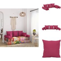 Ensemble d'oreillers décoratifs lot de 7 Rose Tissu - Oreillers Décoratifs - Coussins De Chaise - Coussins De Canapé - Décoration Intérieure - Set De