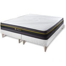 Sleepfit - Ensemble matelas sommier Active 160 x 200 cm - Couleur : Blanc