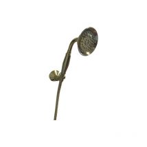 Ensemble douche doré or vintage douchette,tuyau de douche et support