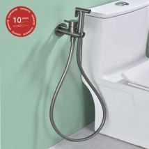 Poalgi - Ensemble douchette hygiénique wc sky bath black gun metal pvd Inox S304 série harmony