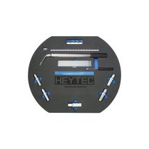 Heytec - 50820160900 démontage de roues, noir/argent, set de 8 pièces heyco