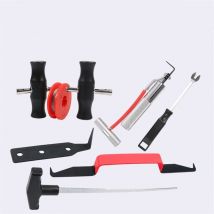 Ensemble d'outils de démontage de pare-brise 8 pièces, kit d'outils de démontage de pare-brise, kit de démontage de pare-brise avec ligne de coupe de
