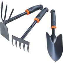 Ensemble d'Outils de Jardinage, 3 Pièces Petite Pelle de Jardinage, Ensemble d'outils de Jardinage à Main Traditionnels, Binette à Main, Petite Pelle