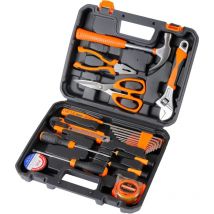 Ensemble d'outils pour la maison – Ensemble d'outils mécaniques de base de 20 pièces avec boîte à outils, idéal pour les réparations à domicile