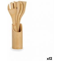 Kinvara Batterie de cuisine en bambou de (12 pièces)