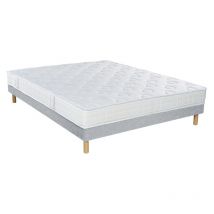 Ensemble Essenzia spring 790 tres ferme + Sommier Tradition Graphic 13cm + Pieds 200x200 Ressorts