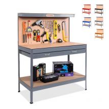 Ensemble établi et râtelier avec tiroir pour garage atelier Max 120x60x150 cm