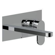 Kiamami Valentina - Ensemble Externe Pour Robinet Mural Chromé Avec Longue Tige Amalfi