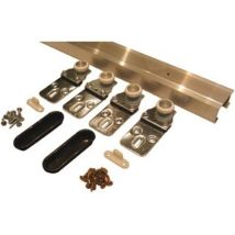 HBS – Garniture de porte coulissante – Longueur 200 cm – Poids max 28 kg – Épaisseur 19 à 40 mm
