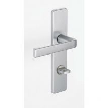 Set kaza - Piastra 190x42 mm - Distanza di montaggio 165mm - Argento - 1364/6329 condannazione