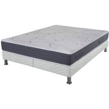Matelas + sommier tapissier 2x80x200 Latex - Louxor - Soutien ferme - Made in France
